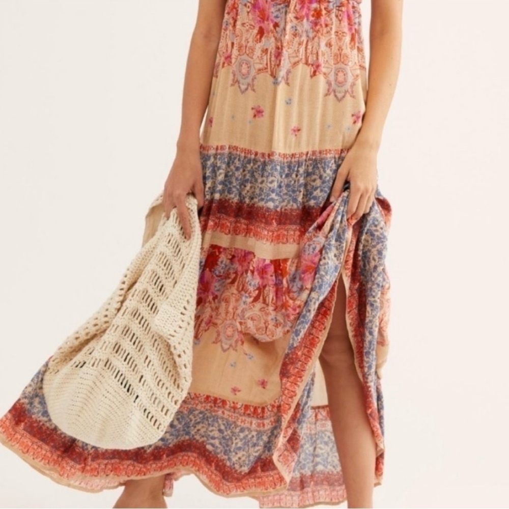 Free People Intimately Give A Little Sleeveless Maxi Dress, Size Medium EUC - Picture 14 of 14